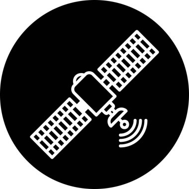 Uydu. Web simgesi basit illüstrasyon 