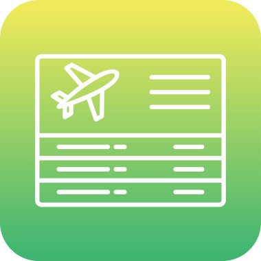 Seyahat ikonunun vektör illüstrasyonu. Ayrılışlar                   