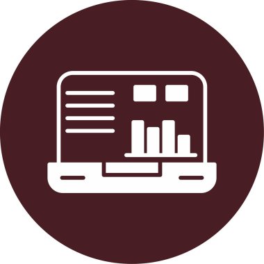 Dizüstü web simge vektör çizim 