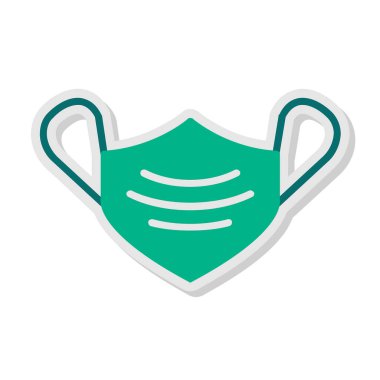 Bir maskenin vektör illüstrasyonu 