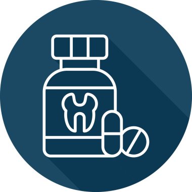 Medicament web simgesi vektör illüstrasyonu