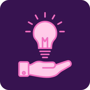 Fikir simgesinin vektör illüstrasyonu 