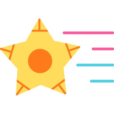 vector illustration of Shooting Stars icon