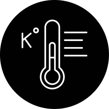 Sıcaklık. Web simgesi basit illüstrasyon