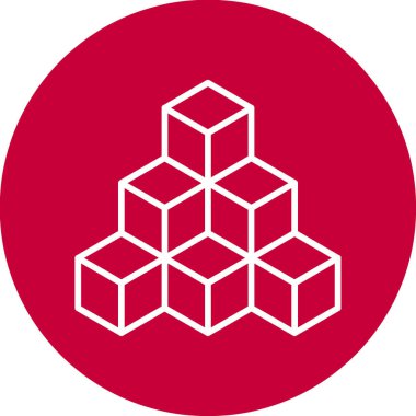 küp web simgesi basit tasarım 