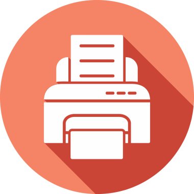 yazıcı web simgesi basit illüstrasyon 