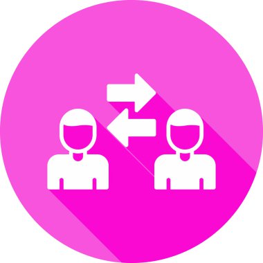 Kişilerarası iş adamlarının vektör çizimi