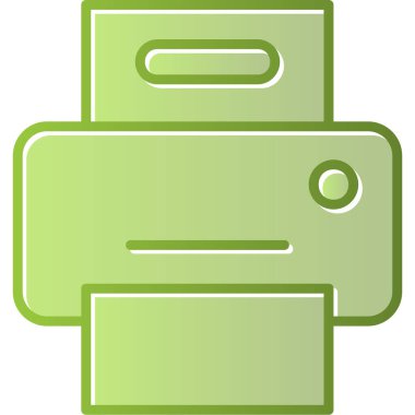 Yazıcı. Web simgesi basit illüstrasyon 