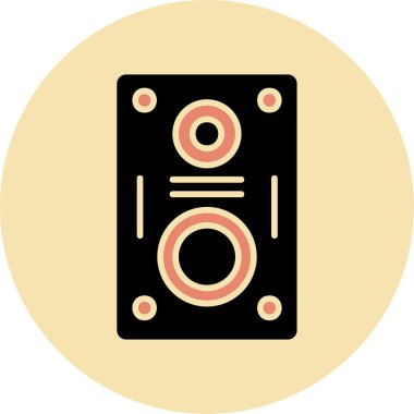 hoparlör basit vektör illüstrasyonu