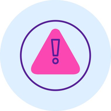 uyarı vektör çizgisi simgesi, uyarı simgesi