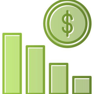 Yatırım simgesi vektör illüstrasyon tasarımı 