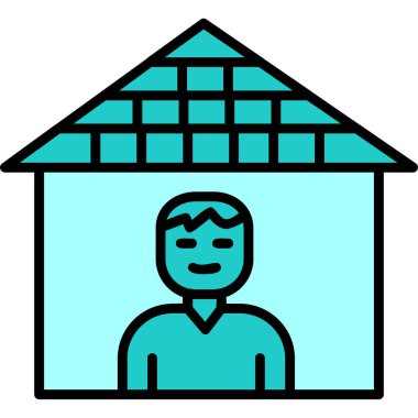 Karantina web simgesi vektör illüstrasyonu