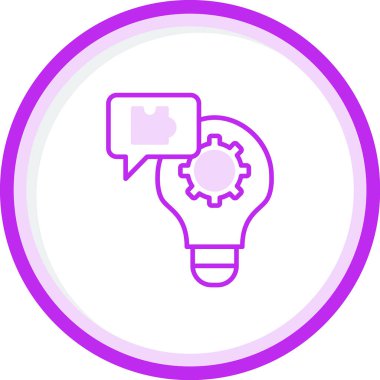 çözüm web simgesi basit illüstrasyon 