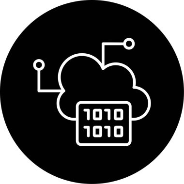 Büyük Veri vektör simgesi, basit illüstrasyon                  