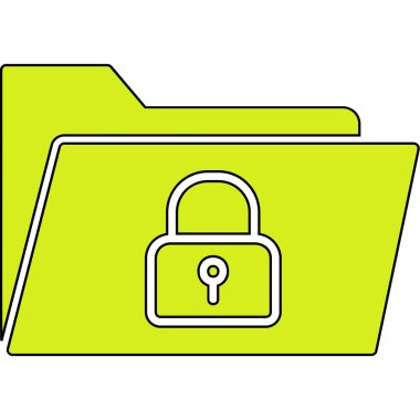 Koruma ve Güvenlik Kabartması Web Ana Hattı ikon vektör çizimi