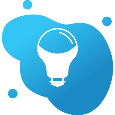 ampul simgesi, vektör illüstrasyonu 