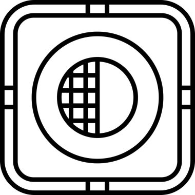 Karşıtlık ağ ikonu vektör illüstrasyonu