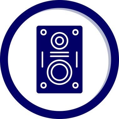 hoparlör basit vektör illüstrasyonu