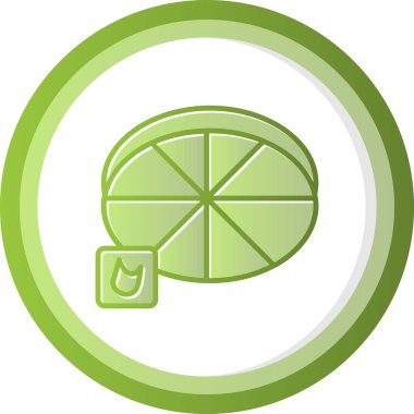 Duman dedektörü simgesi. Web illüstrasyonu