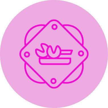 Talih kurabiyeleri simgesi, vektör illüstrasyonu