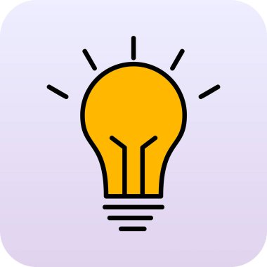 Fikir simgesinin vektör illüstrasyonu 