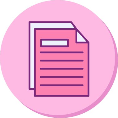 belge dosya simgesi düz biçimli 