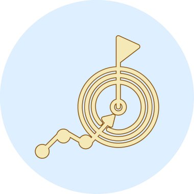 goal icon, vector illustration simple design