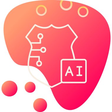 ai kalkan simgesi, vektör illüstrasyonu basit tasarım