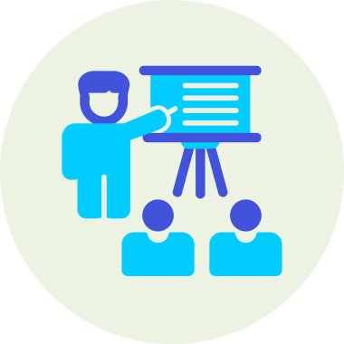 personel eğitim simgesi, vektör illüstrasyonu basit tasarım