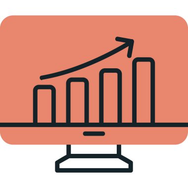 Veri Analizi simgesinin vektör çizimi        