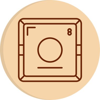 Oxygen modern simgesinin vektör çizimi                      