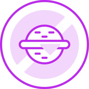 Yasak simgenin vektör illüstrasyonu   