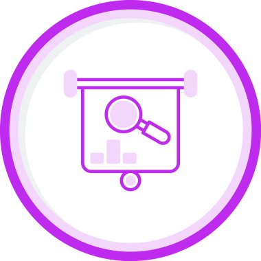 Analiz web simgesi, vektör illüstrasyonu