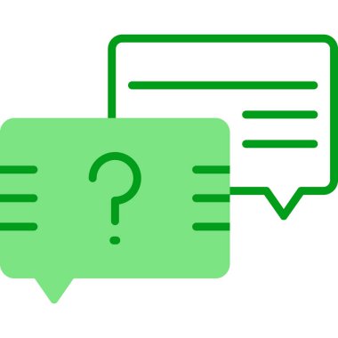 Sohbet baloncukları simgesi, vektör illüstrasyonu basit tasarım