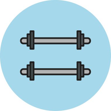 Ağırlıklandırılmış çubuk simgesi web basit illüstrasyon