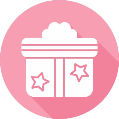 Hediye. Web simgesi basit illüstrasyon 
