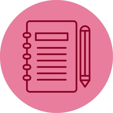 Gündem web simgesi, vektör illüstrasyonu