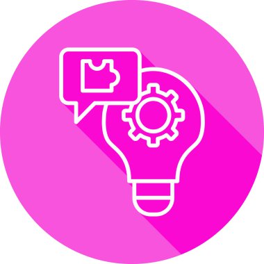 çözüm web simgesi basit illüstrasyon 