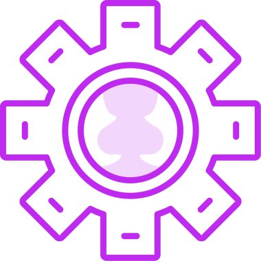 Cog simgesi vektör illüstrasyonu