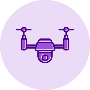 Drone simgesi vektör illüstrasyon tasarımı