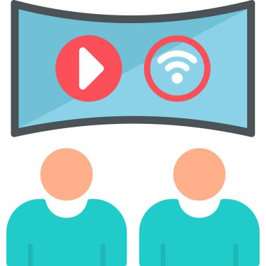 canlı yayın simgesi, basit biçim 