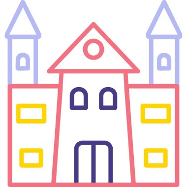 Castle vektör resimleme tasarımı