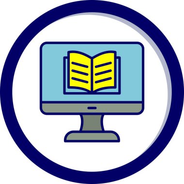 Özel ders. Web simgesi basit illüstrasyon