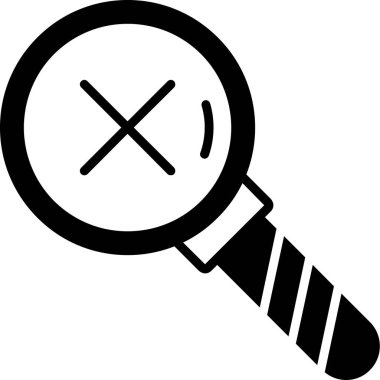 Yanlış simgenin vektör illüstrasyonu 