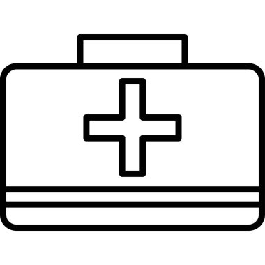 İlk yardım çantası vektör çizim 