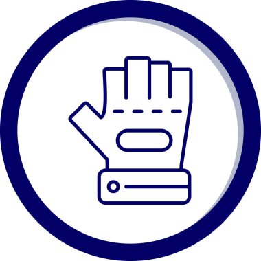 Eldiven simgesi, vektör illüstrasyonu basit tasarım