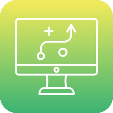 Strateji Simgesi Vektör illüstrasyonu 