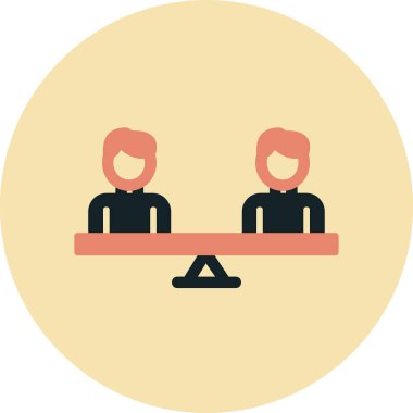 Modern Eşitlik simgesinin vektör illüstrasyonu                