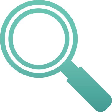 Büyütme cam simgesi, vektör illüstrasyonu 