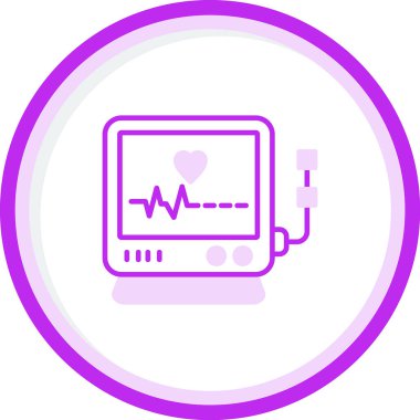 Monitör simgesinin vektör illüstrasyonu 